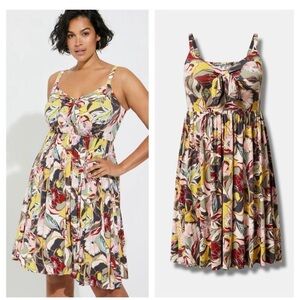 ** Brand New ** Torrid Mini Super Soft Bow Front Skater Dress Size 3